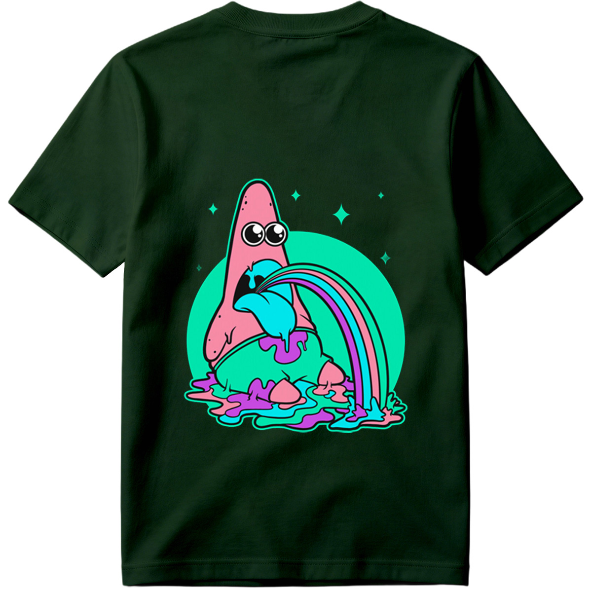 Patrick Star Rainbow Vomit - Tee