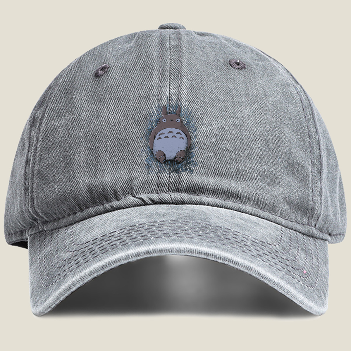 Throne of Totoro - Washed Denim - Baseball Cap
