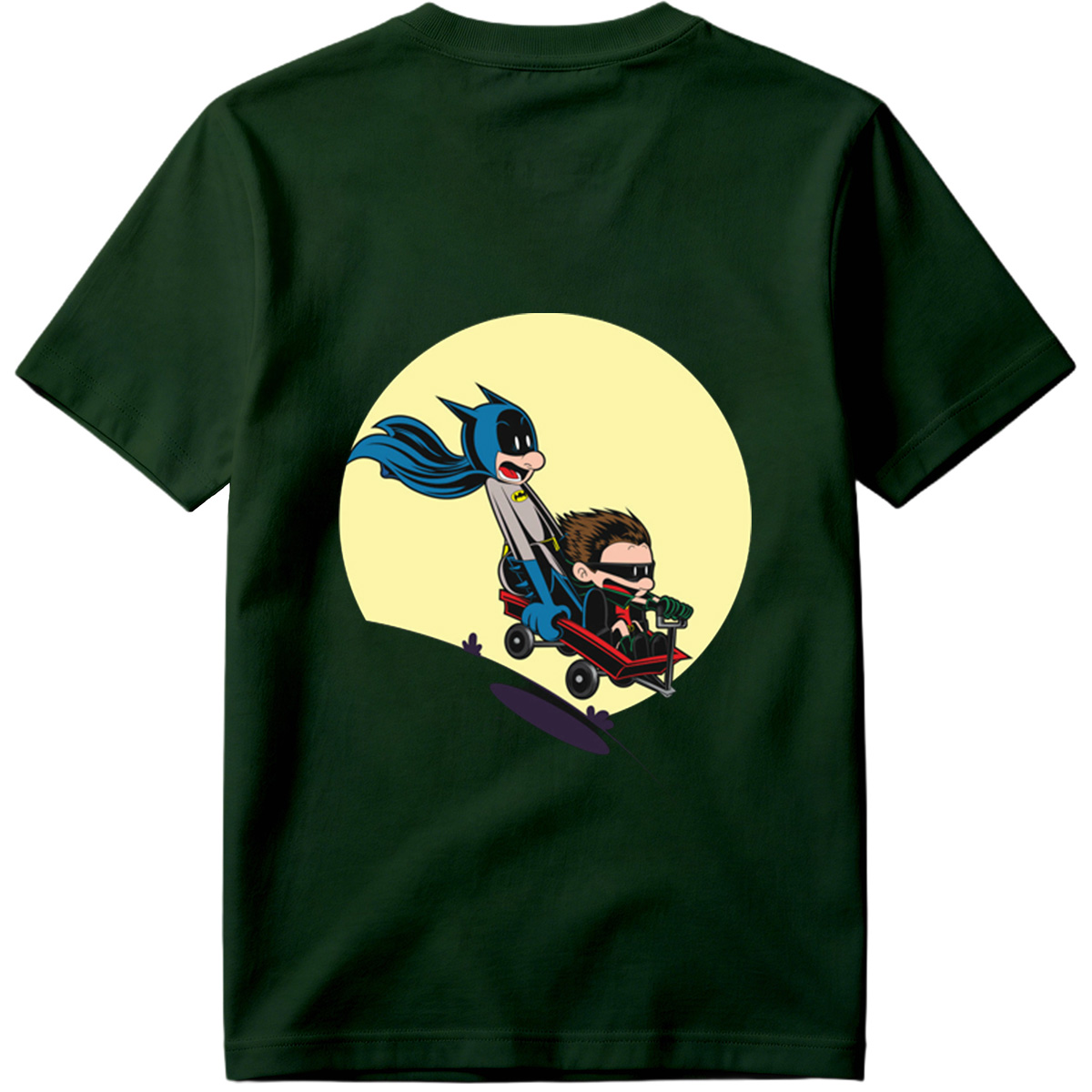 Batman and Robin in a Red Wagon - Tee
