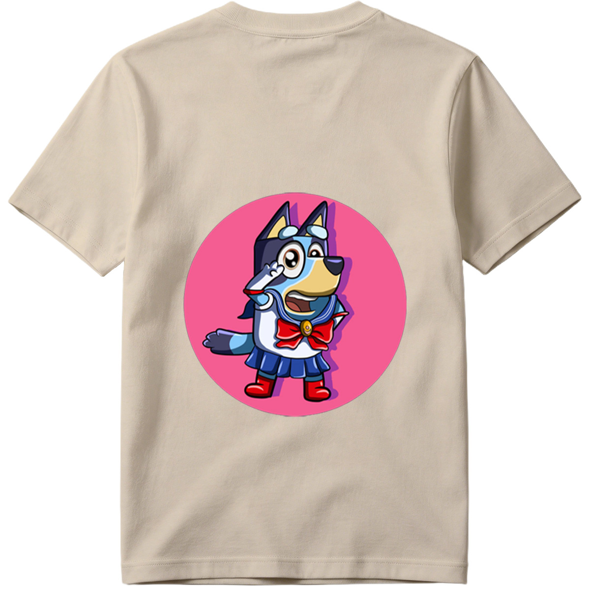 Bluey in Sailor Moon Costume - Tee