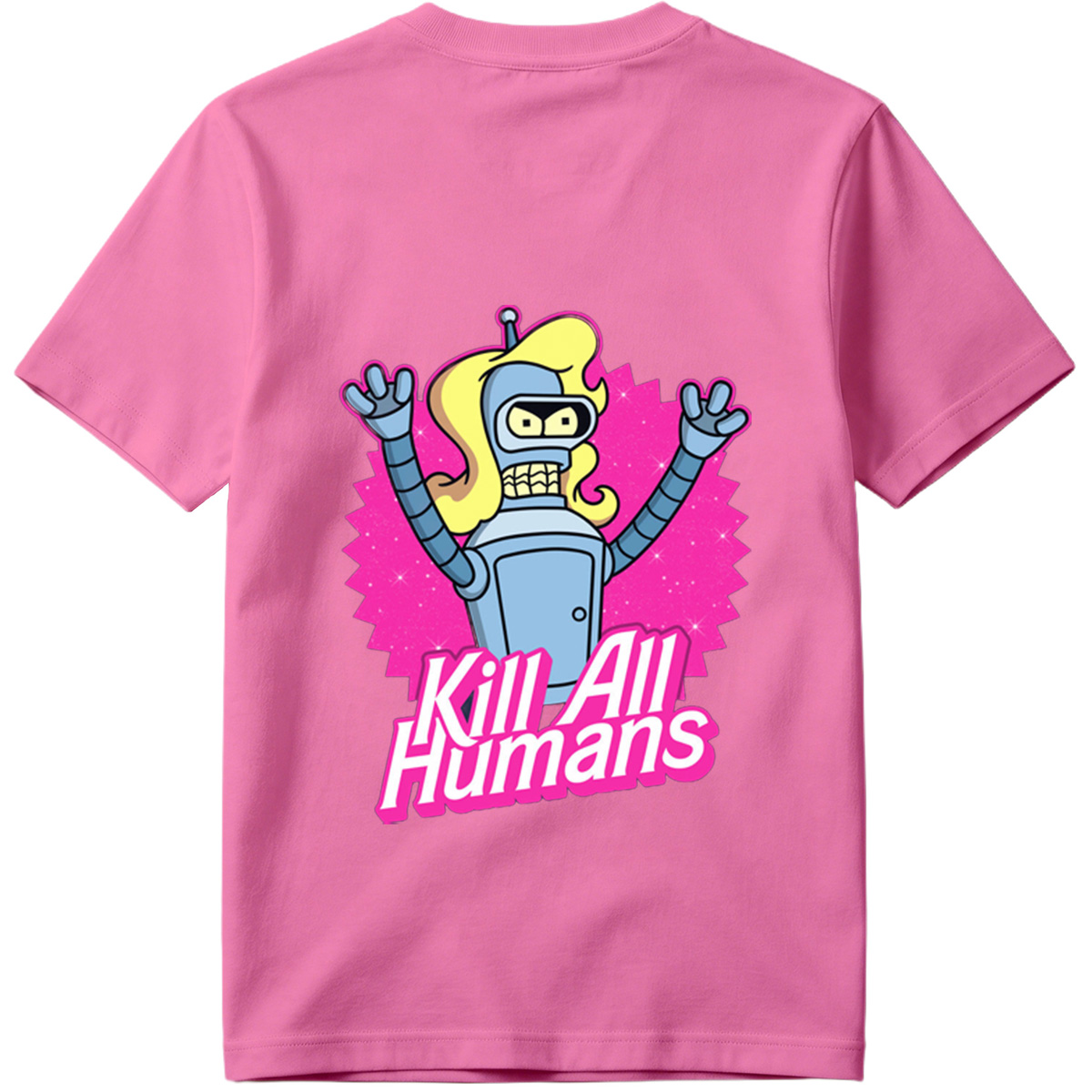 Futurama Bender Kill All Humans - Tee