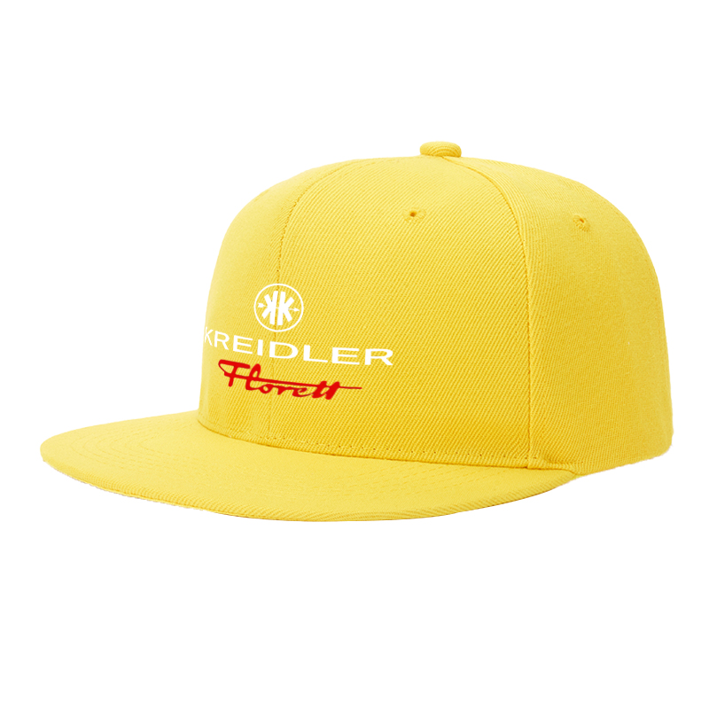 Flat Brim Baseball Cap Kreidler Florett Logo Print Streetwear Underground Skate Style for Basketball Courts Skate Parks and Urban Exploration Skaters Rappers Streetwear Enthusiasts