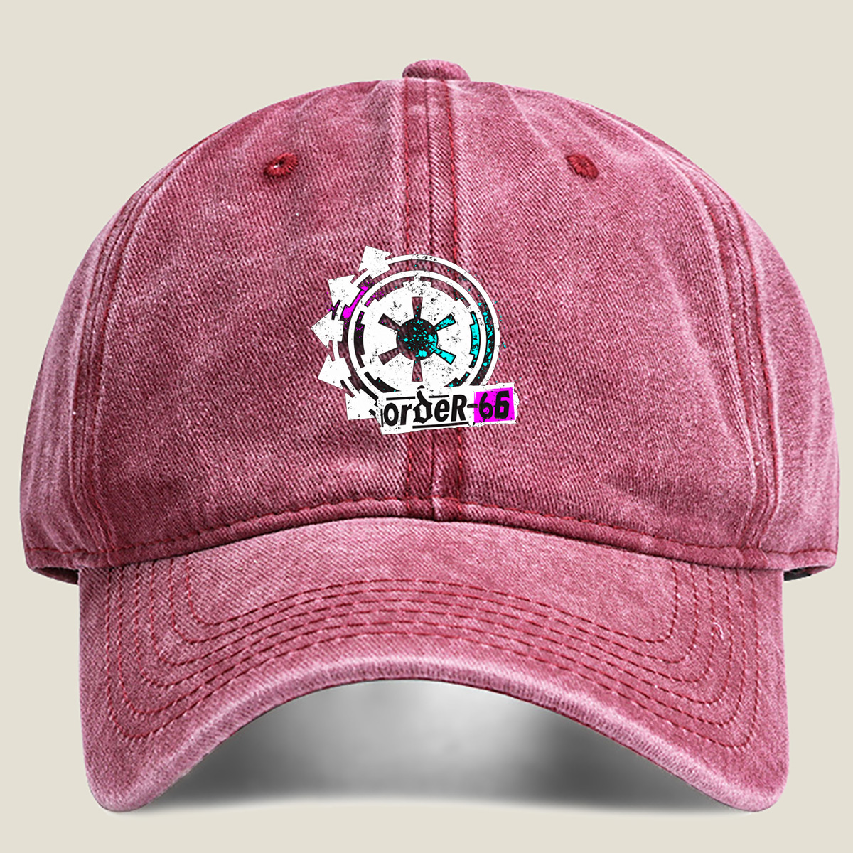 Order-66: Star Wars Clone Trooper Symbol - Washed Denim - Baseball Cap