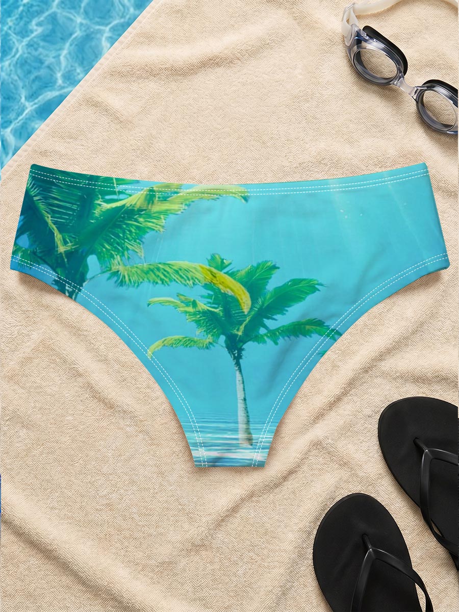 Underwater Palm Trees in Crystal Clear Waters -  Men's swim trunks