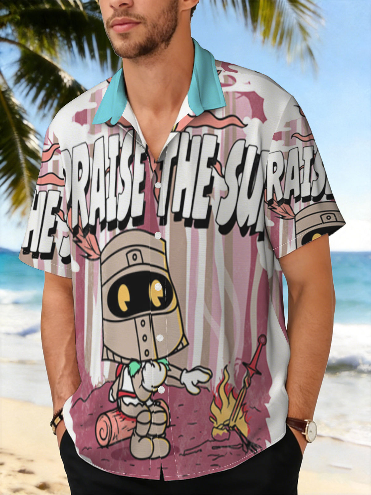 Praise the Sun: Knight with Fire and Sword -  Shirt