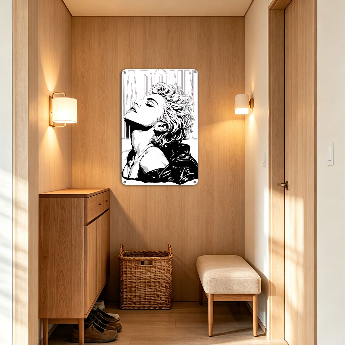 Madonna: Iconic Pop Star Portrait - painting