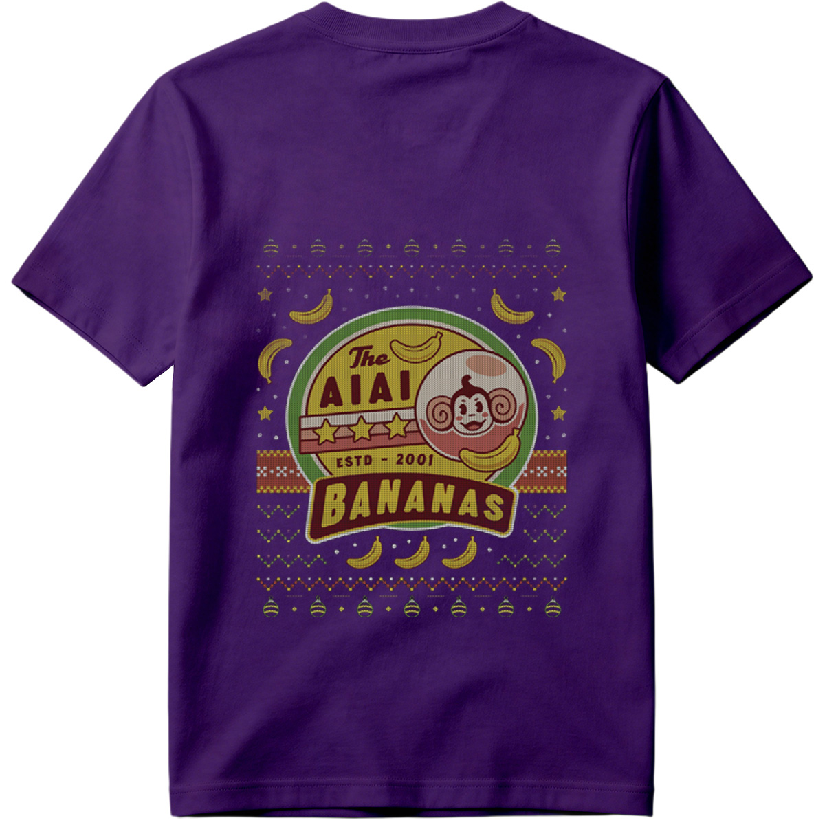 The AIAI Bananas - Monkey and Banana Logo Design - Tee