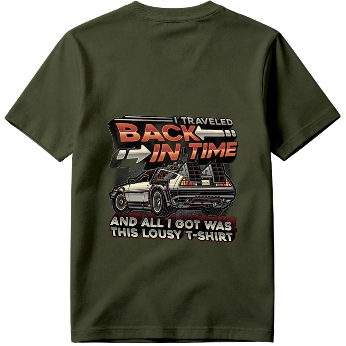 Back to the Future - DeLorean Time Machine T-Shirt - Tee