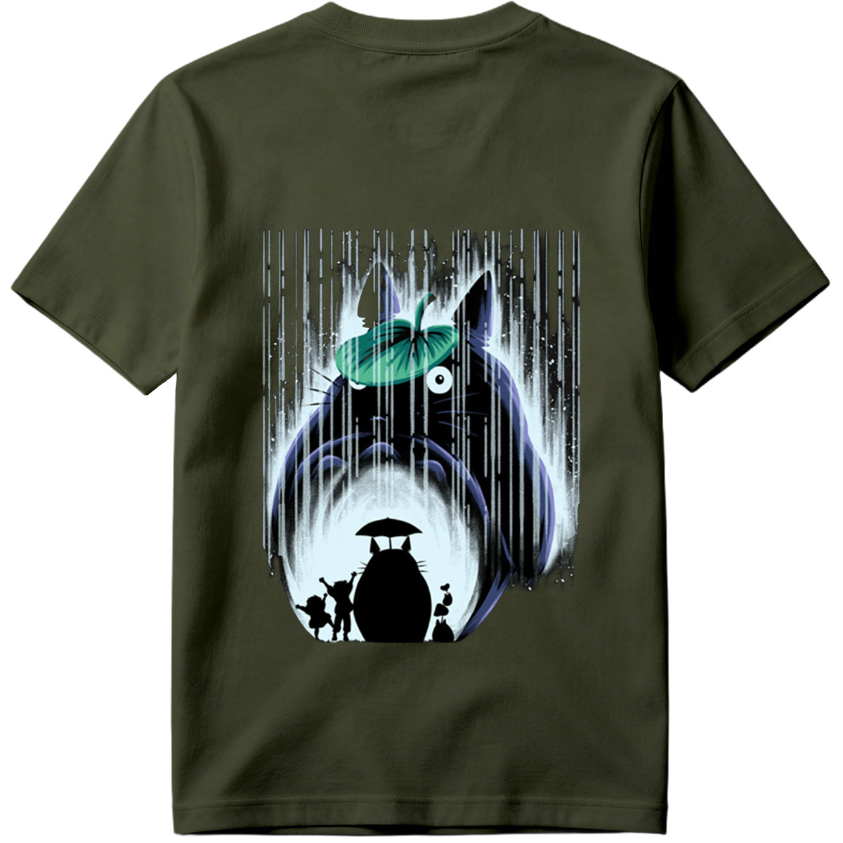 Totoro and Friends in the Rain - Tee