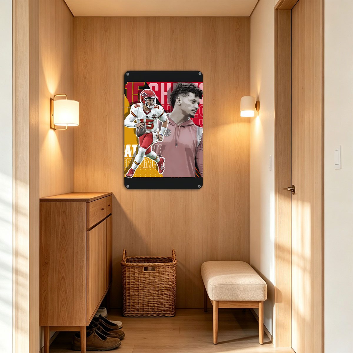 Patrick Mahomes: Kansas City Chiefs QB in Action and Casual Portrait - painting