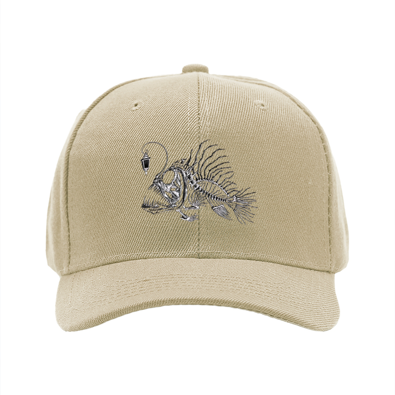 1pc New Baseball Cap with Fish Skeleton Print and Lantern Design Unisex Adjustable Hat for Outdoor Activities and Casual Wear Suitable for Adults and Teenagers