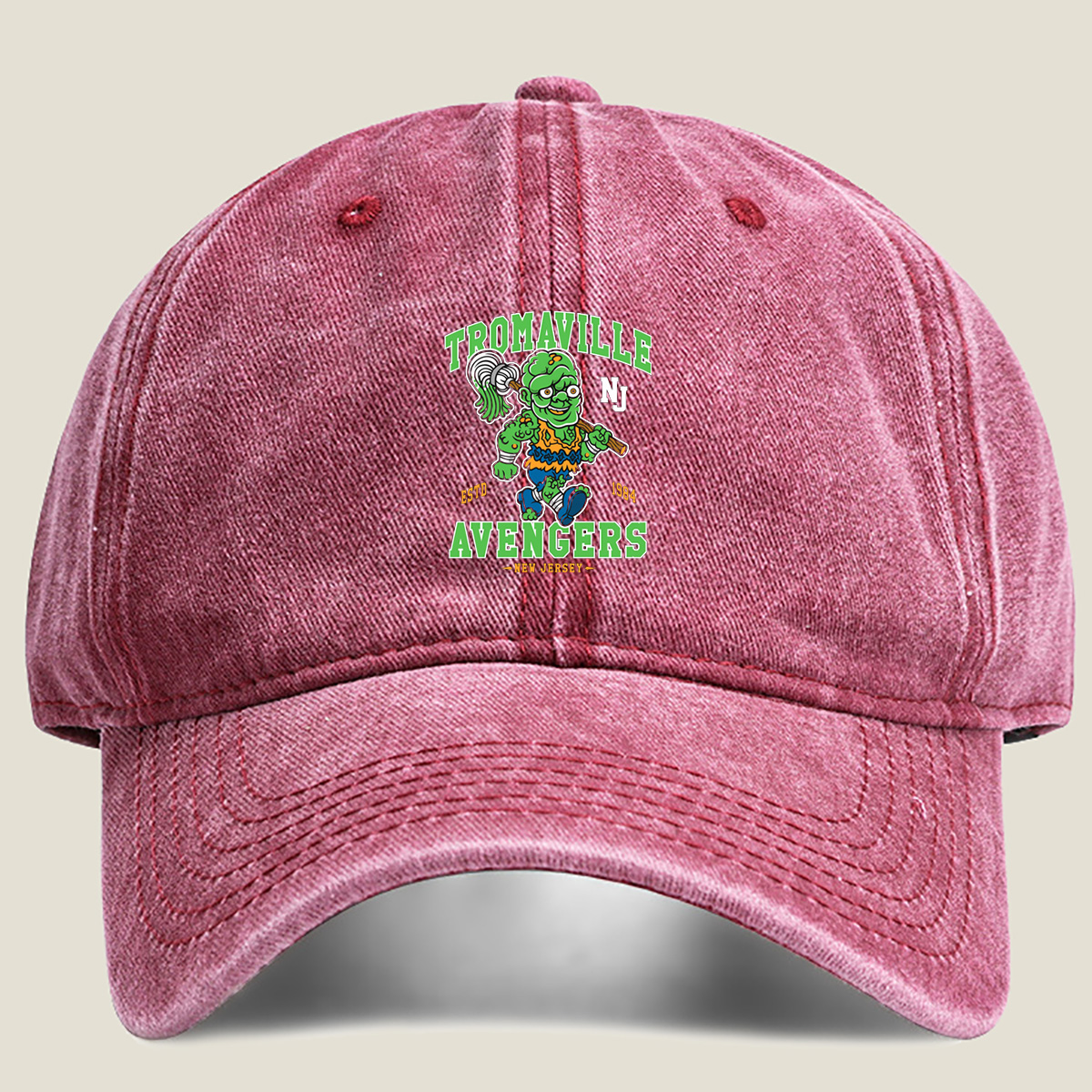 Tromaville Avengers: The Toxic Avenger - Washed Denim - Baseball Cap