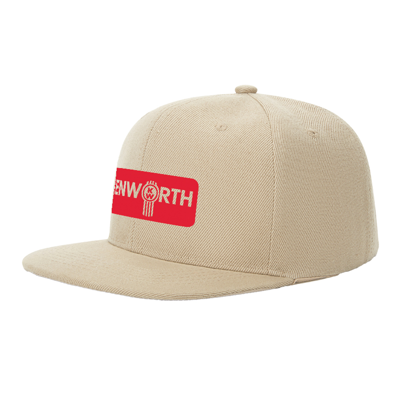Flat Brim Baseball Cap Kenworth Logo Print Streetwear Underground Skate Style Basketball Court Skate Park Urban Outfit for Skaters Rappers Streetwear Enthusiasts