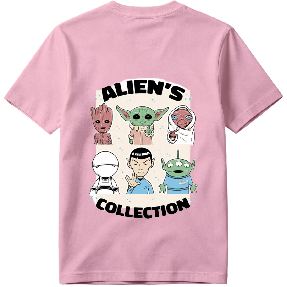 Alien's Collection: Groot, Yoda, Jabba, White Walker, Spock, and Alien - Tee