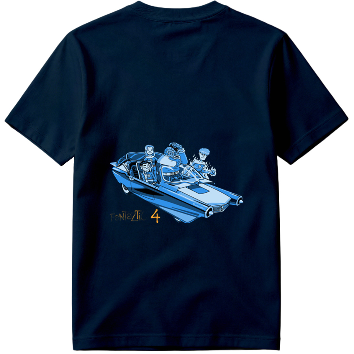 Fantastic Four in the Futuristic Car - Tee