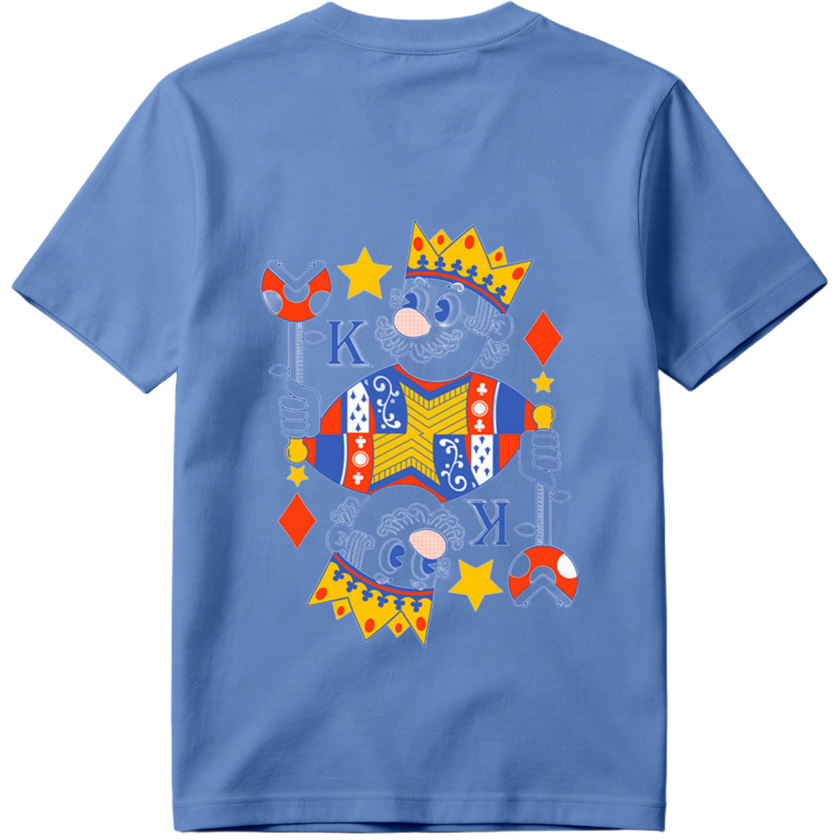 King of Diamonds Playing Card Character - Tee