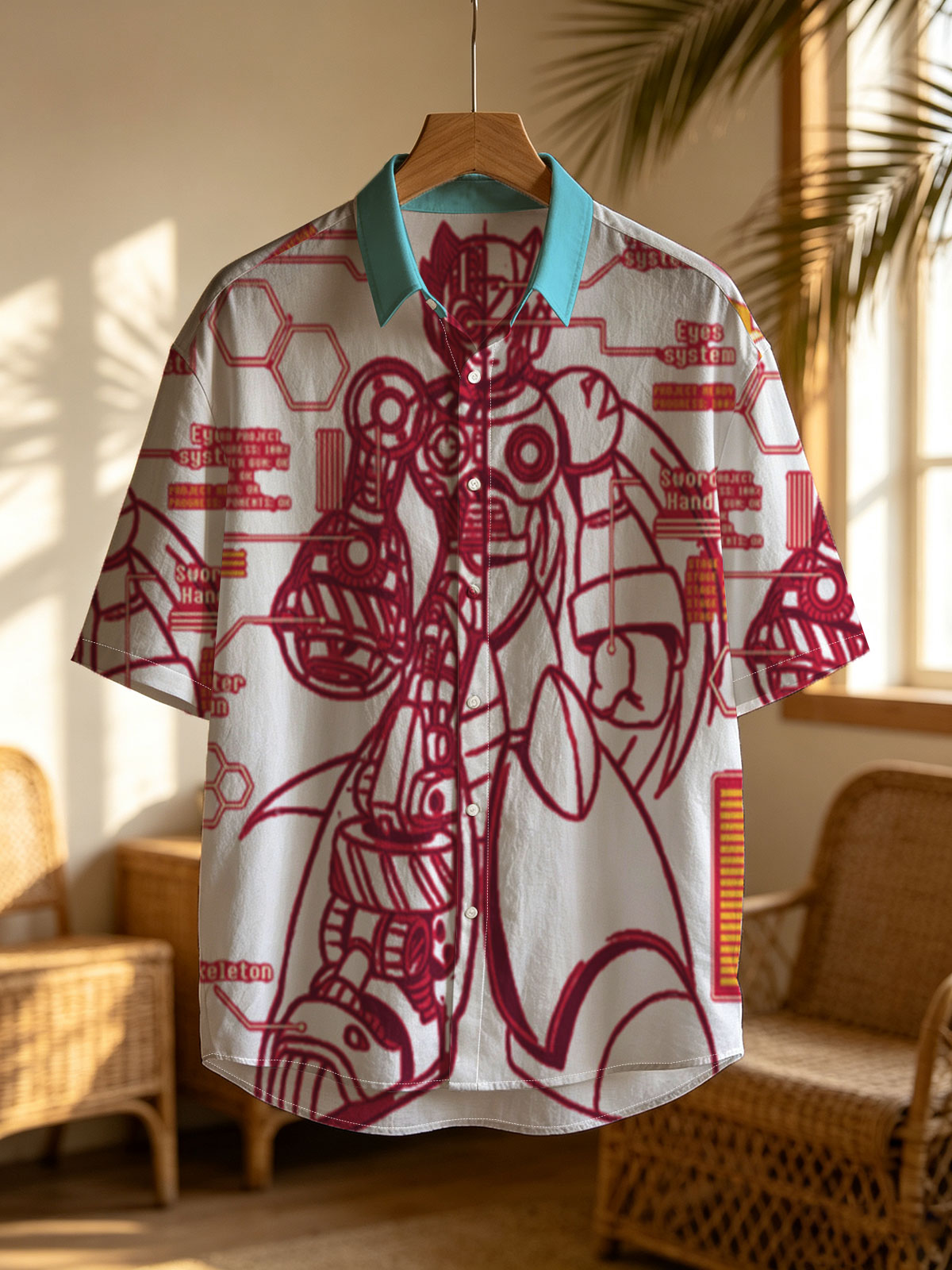 Mega Man Zero: Neural System, Eyes, Sword Hand, Buster Gun, Skeleton - Project A01-Zero 1993 -  Shirt