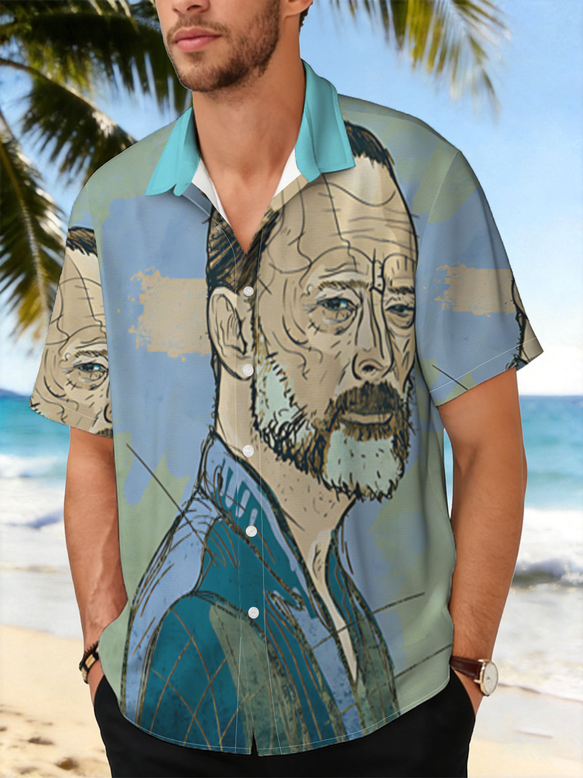 Tilda Swinton as a Wise Elder in a Fantasy Portrait -  Shirt