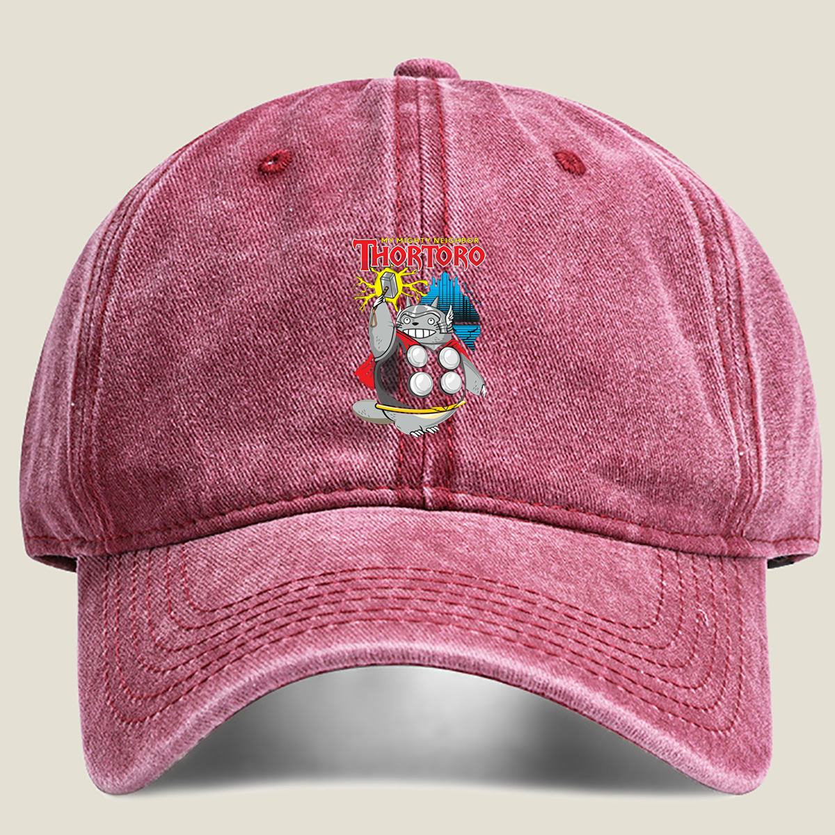 My Mighty Neighbor Thortoro - Washed Denim - Baseball Cap