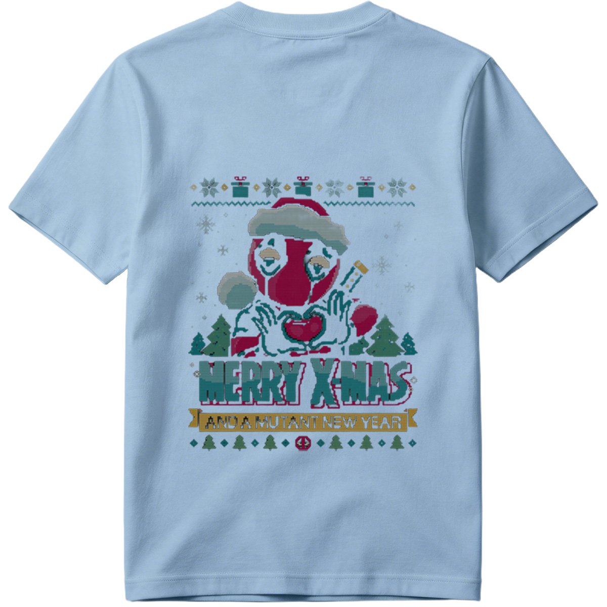 Deadpool Christmas Sweater: Merry X-Mas and a Mutant New Year - Tee