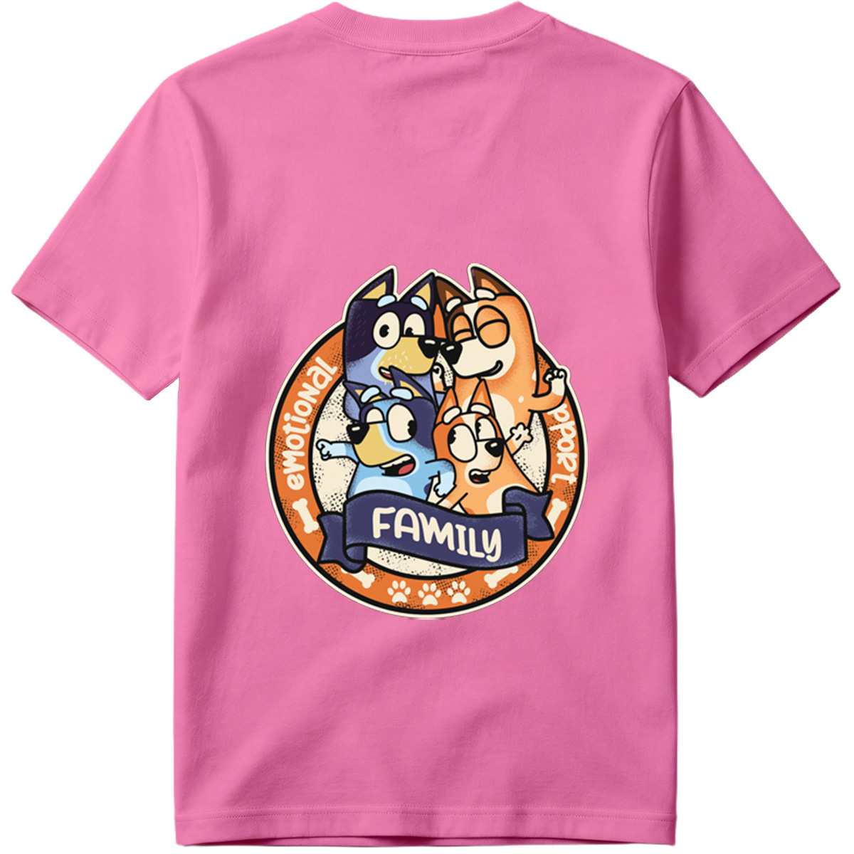 Bluey Family Emotional Support - Tee
