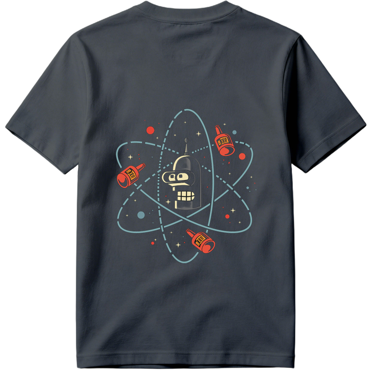 Futurama Bender Atomic Beer Orbit - Tee