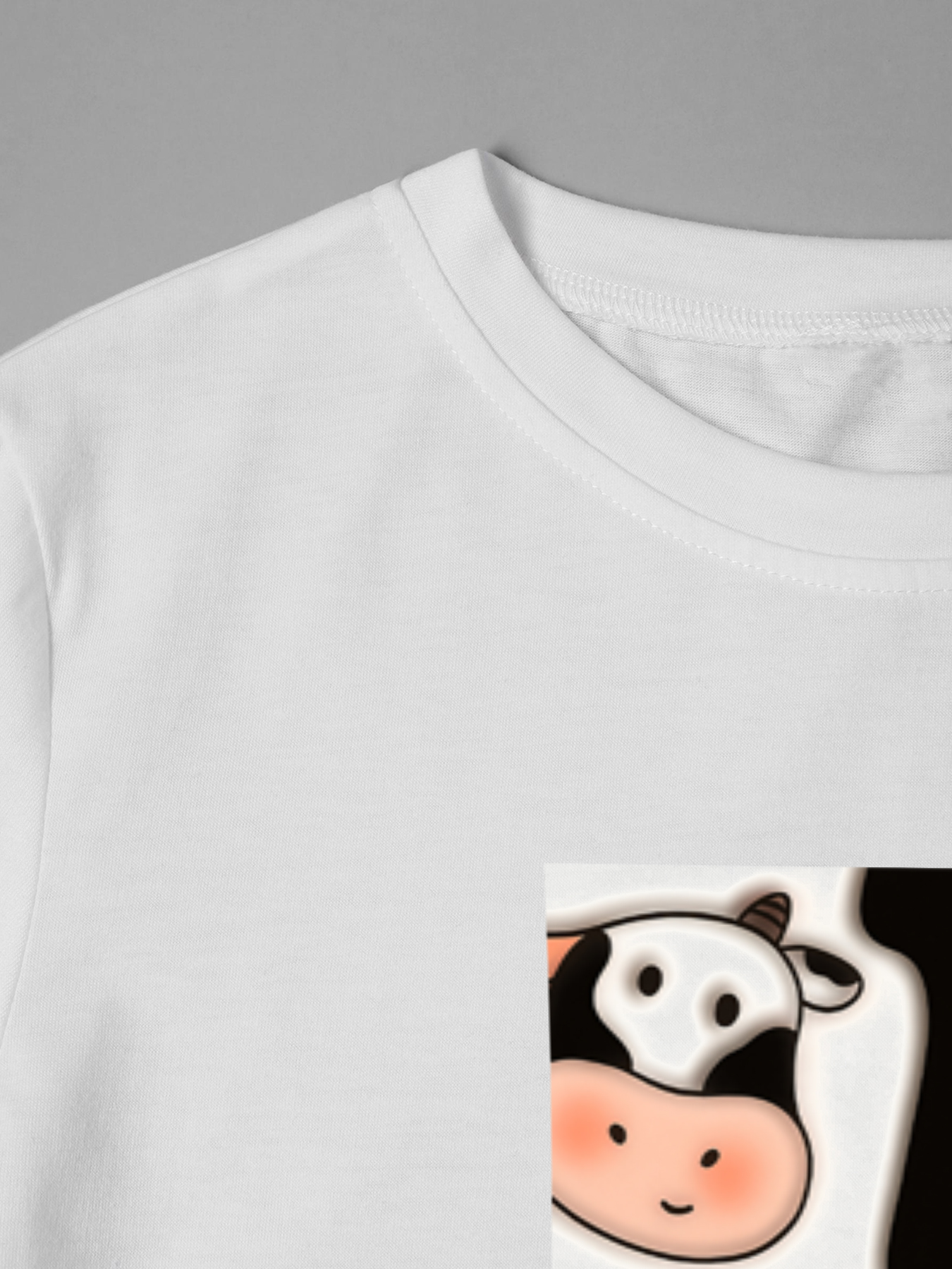 Men's Printed T-Shirt with Cute Cow Pattern and Black White Spots, Casual Round Neck Summer Lightweight Breathable Short Sleeve T-Shirt for Everyday Wear, Farm Theme Outfit for Adults and Teens