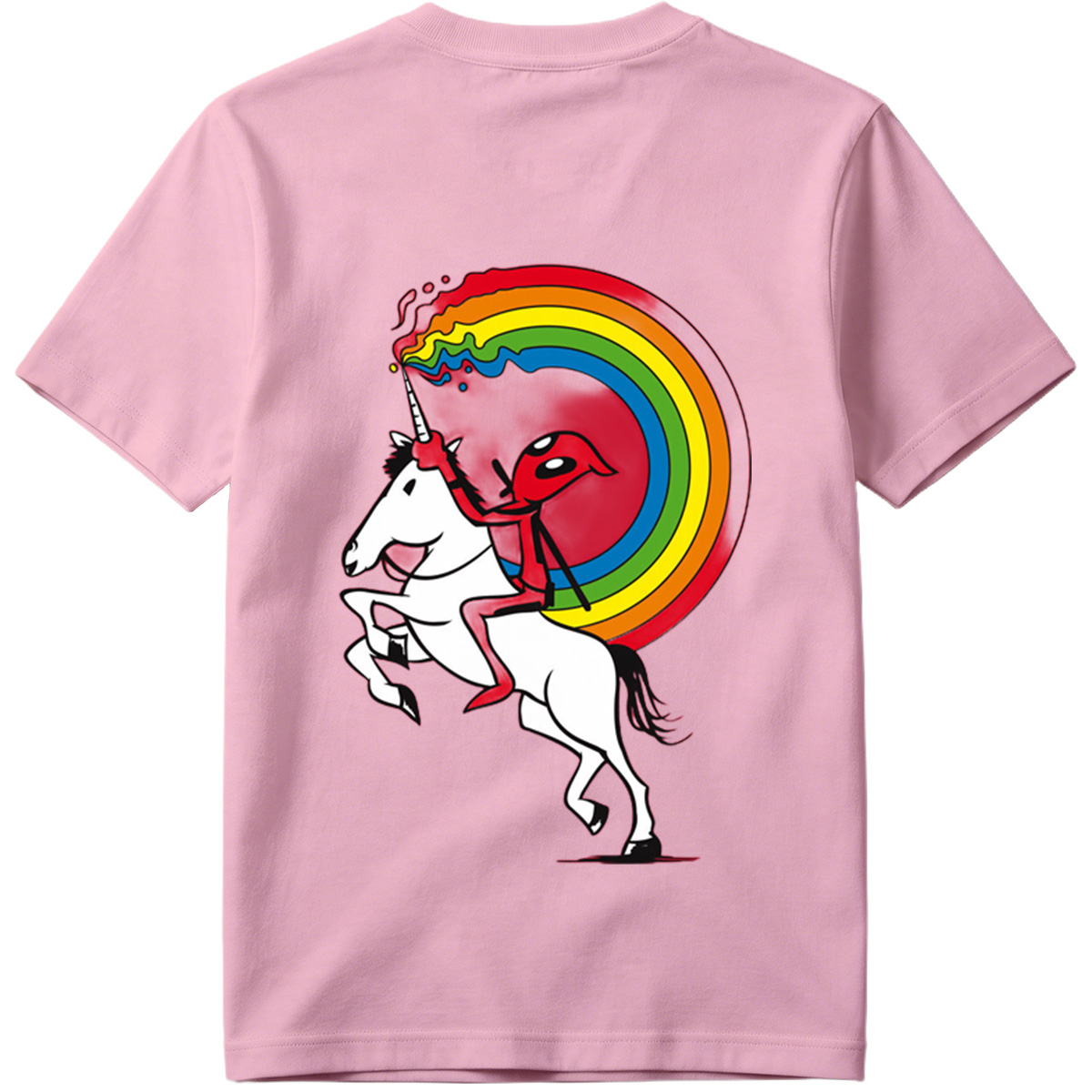 Unicorn Rider with Rainbow Trail - Tee