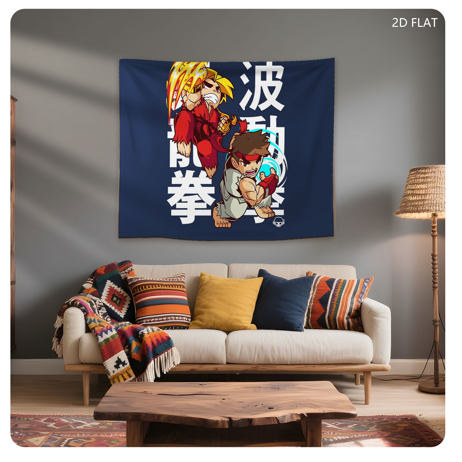 Ryu and Ken from Street Fighter: Hadouken Battle - Tapestry