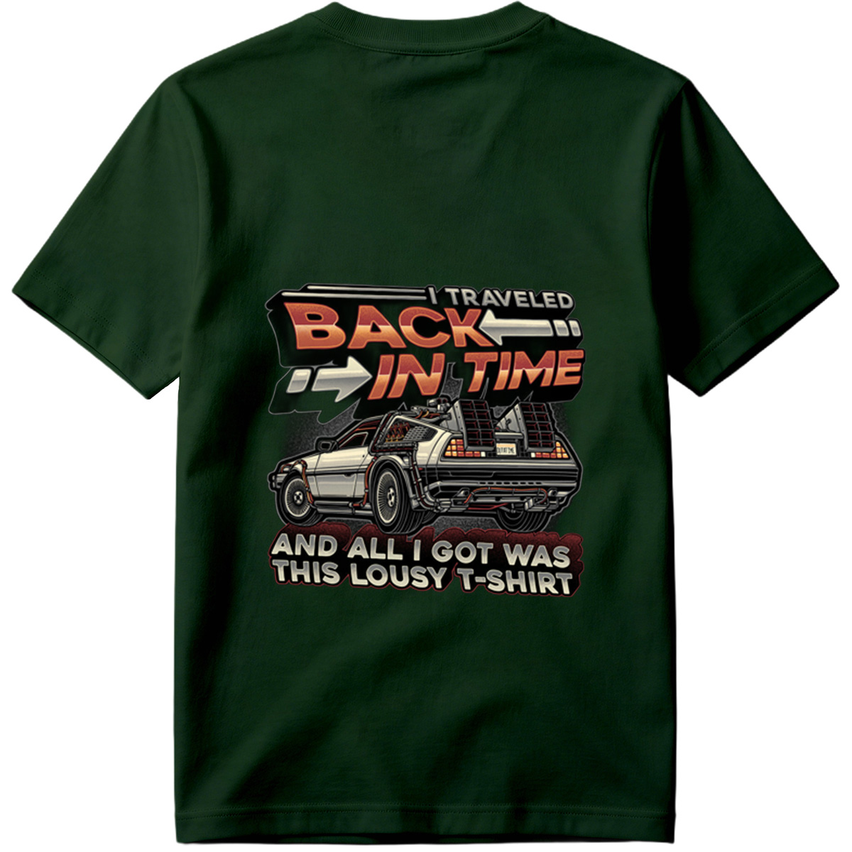 Back to the Future - DeLorean Time Machine T-Shirt - Tee