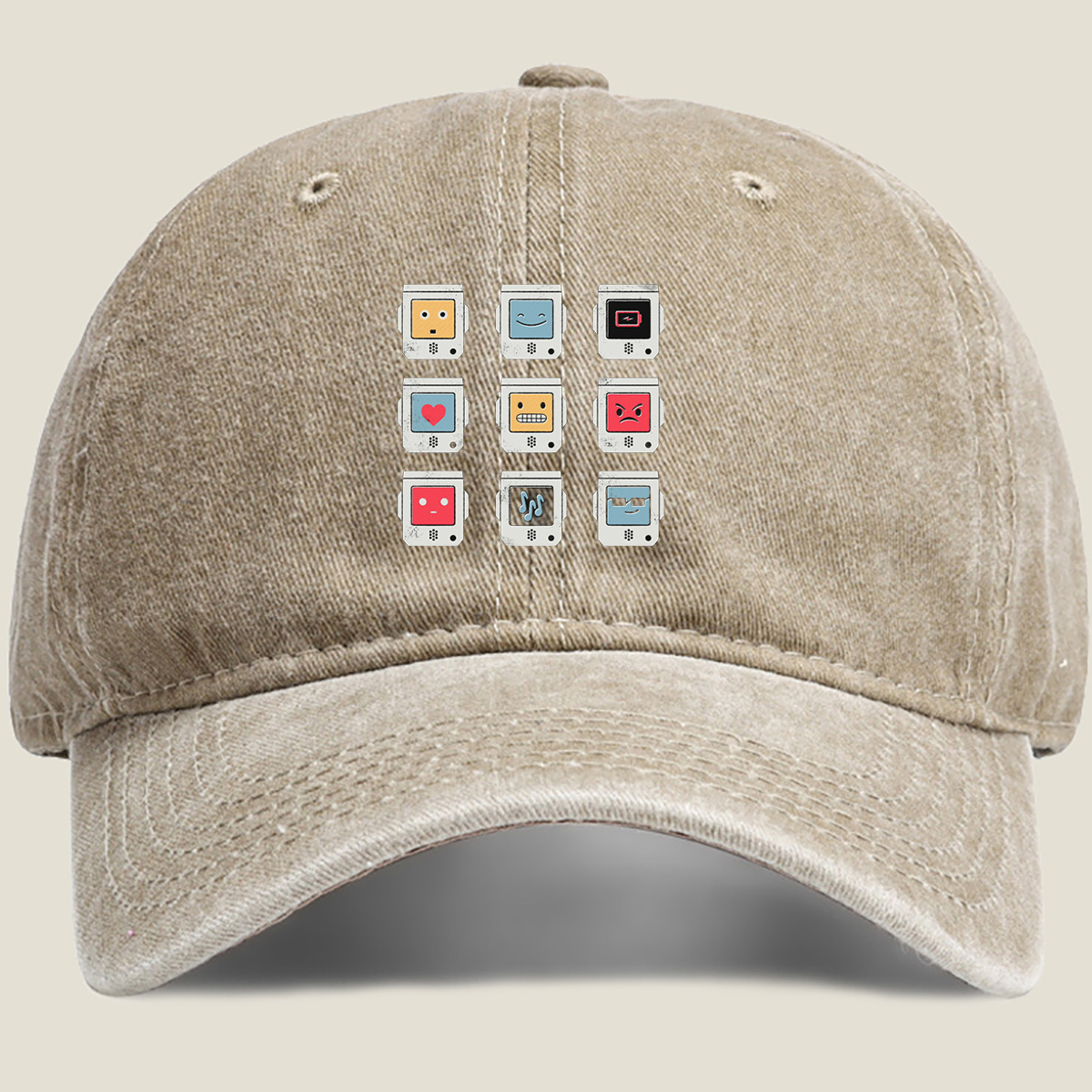Apple Watch Emojis - Washed Denim - Baseball Cap