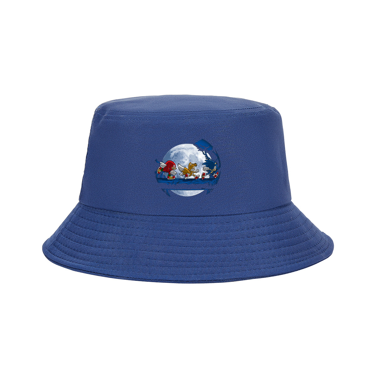 Sonic, Tails, and Knuckles Running Under the Moon - Fisherman's Hat