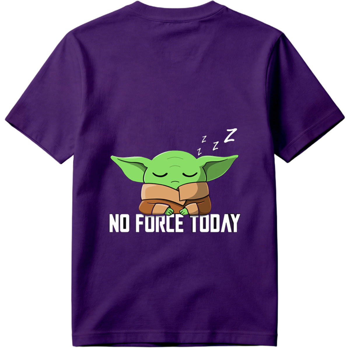Baby Yoda Sleeping - No Force Today - Tee