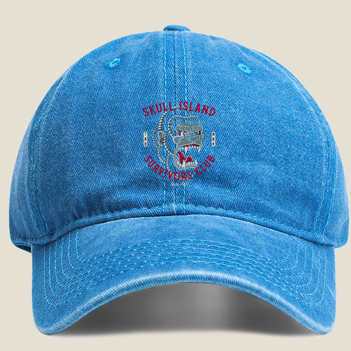 Skull Island Survivors Club: King Kong - Washed Denim - Baseball Cap