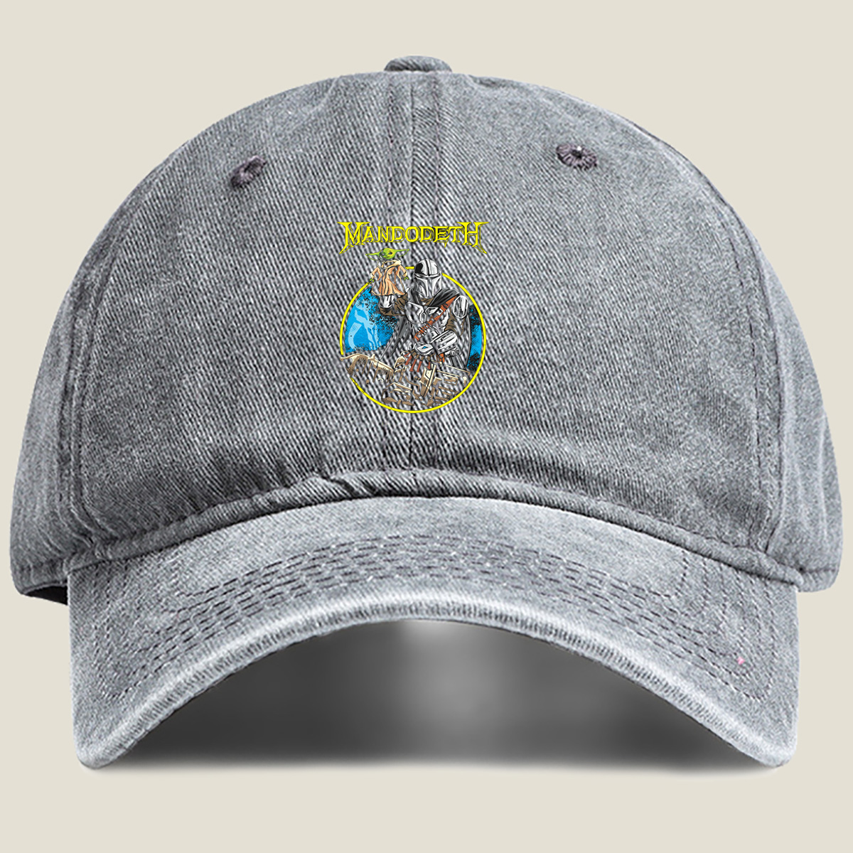 Mandalorian and Yoda in a Heavy Metal Style: Mandodeth - Hat