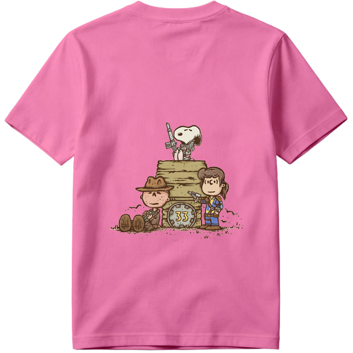 Snoopy, Charlie Brown, and Peppermint Patty in Fallout 33 - Tee