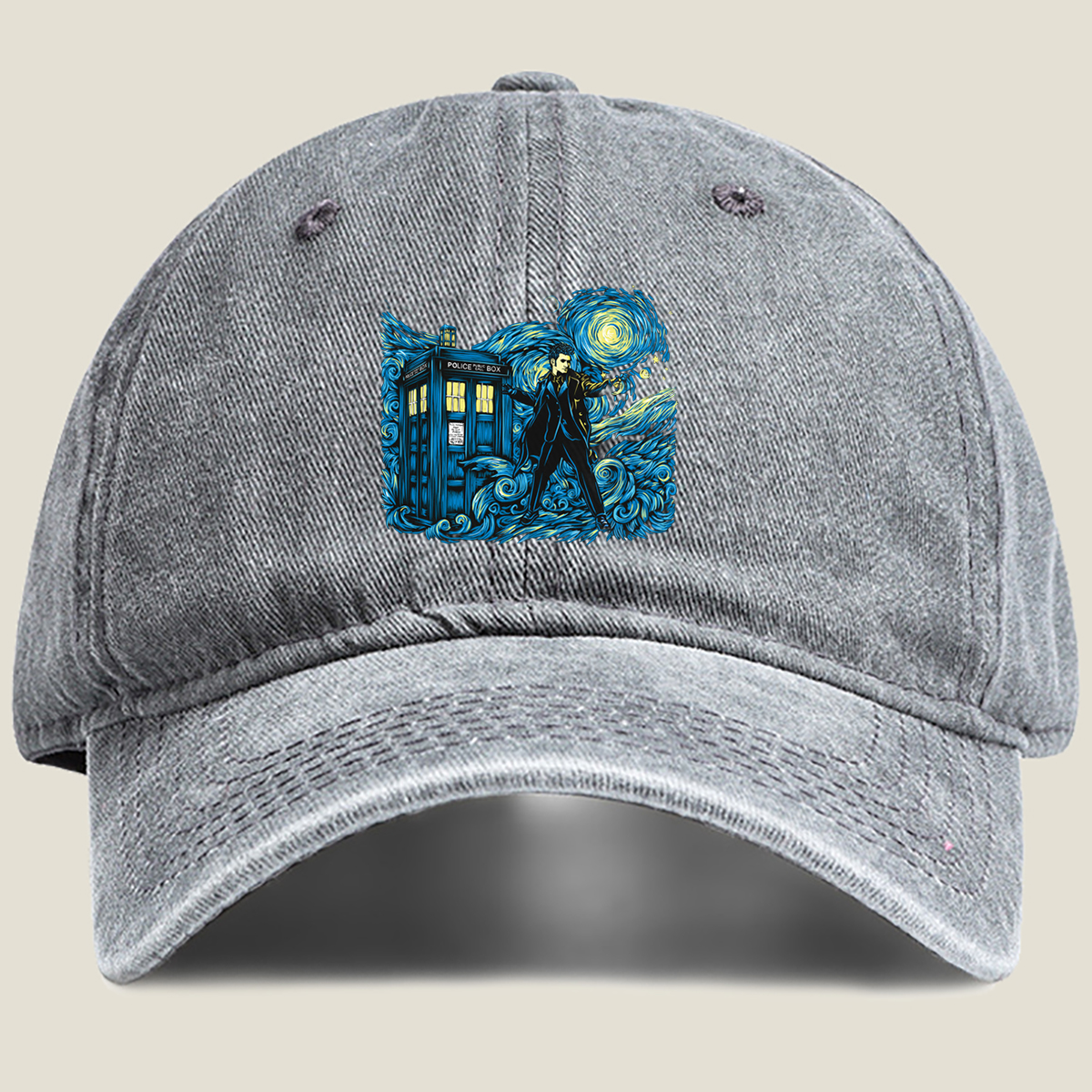 Doctor Who: TARDIS and the Time Lord - Washed Denim - Baseball Cap