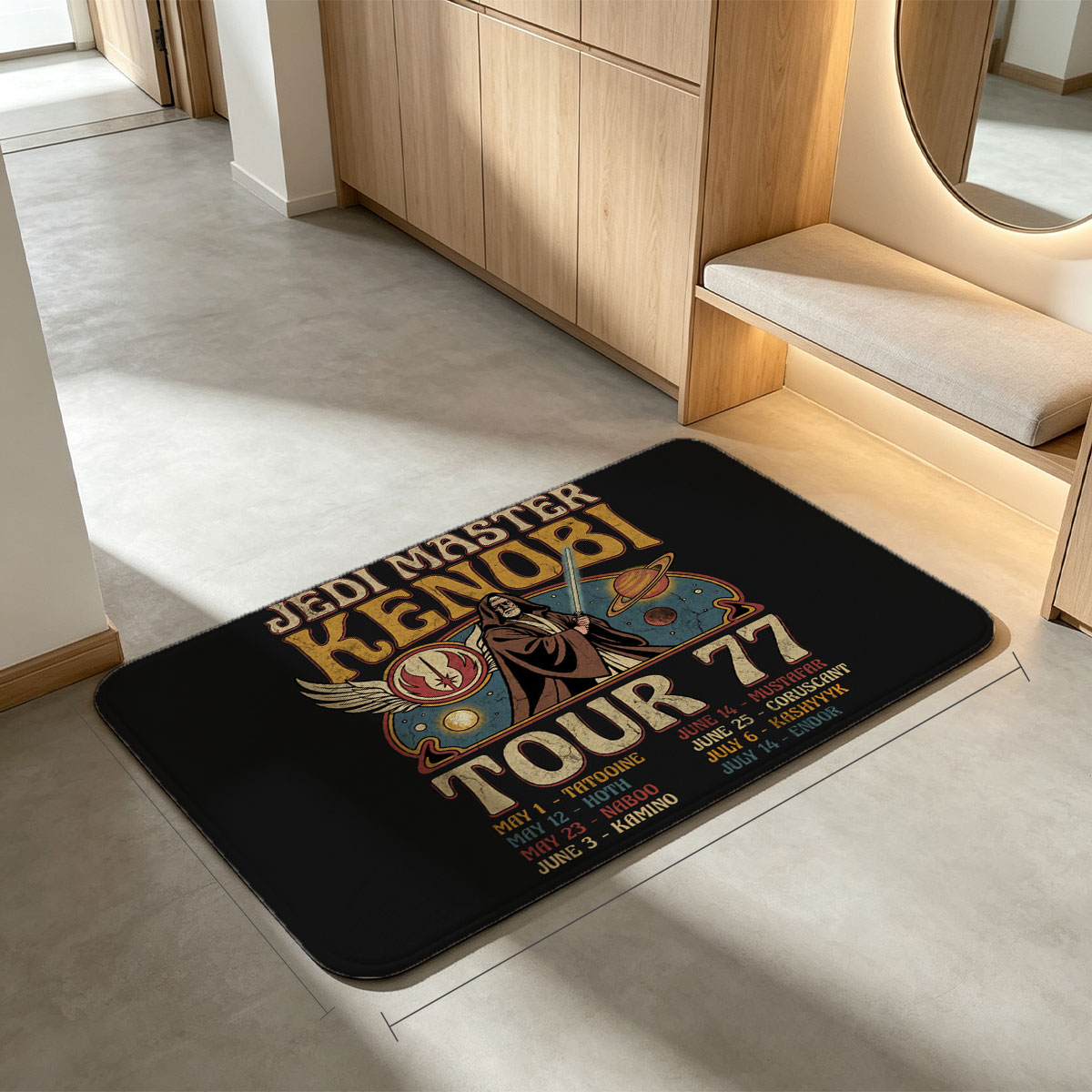 Jedi Master Kenobi Tour 77: Star Wars Character Concert Series - Flannel floor mat