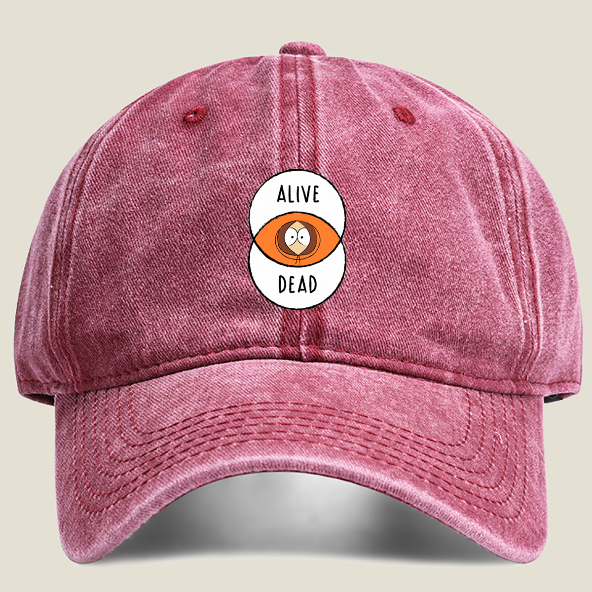 Schr?dinger's Cat: Alive and Dead - Washed Denim - Baseball Cap