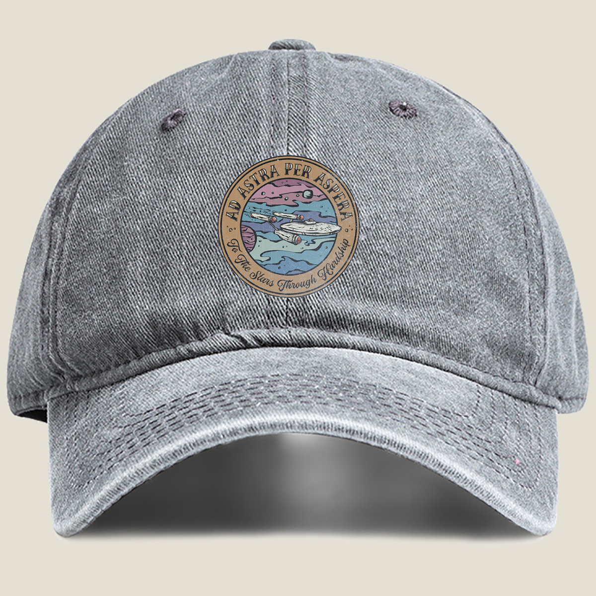 Star Trek: To the Stars Through Hardship - Washed Denim - Baseball Cap
