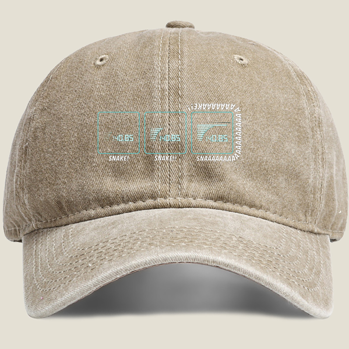 IP: Snake! Snake!! Snaaaaaaaake! - Washed Denim - Baseball Cap