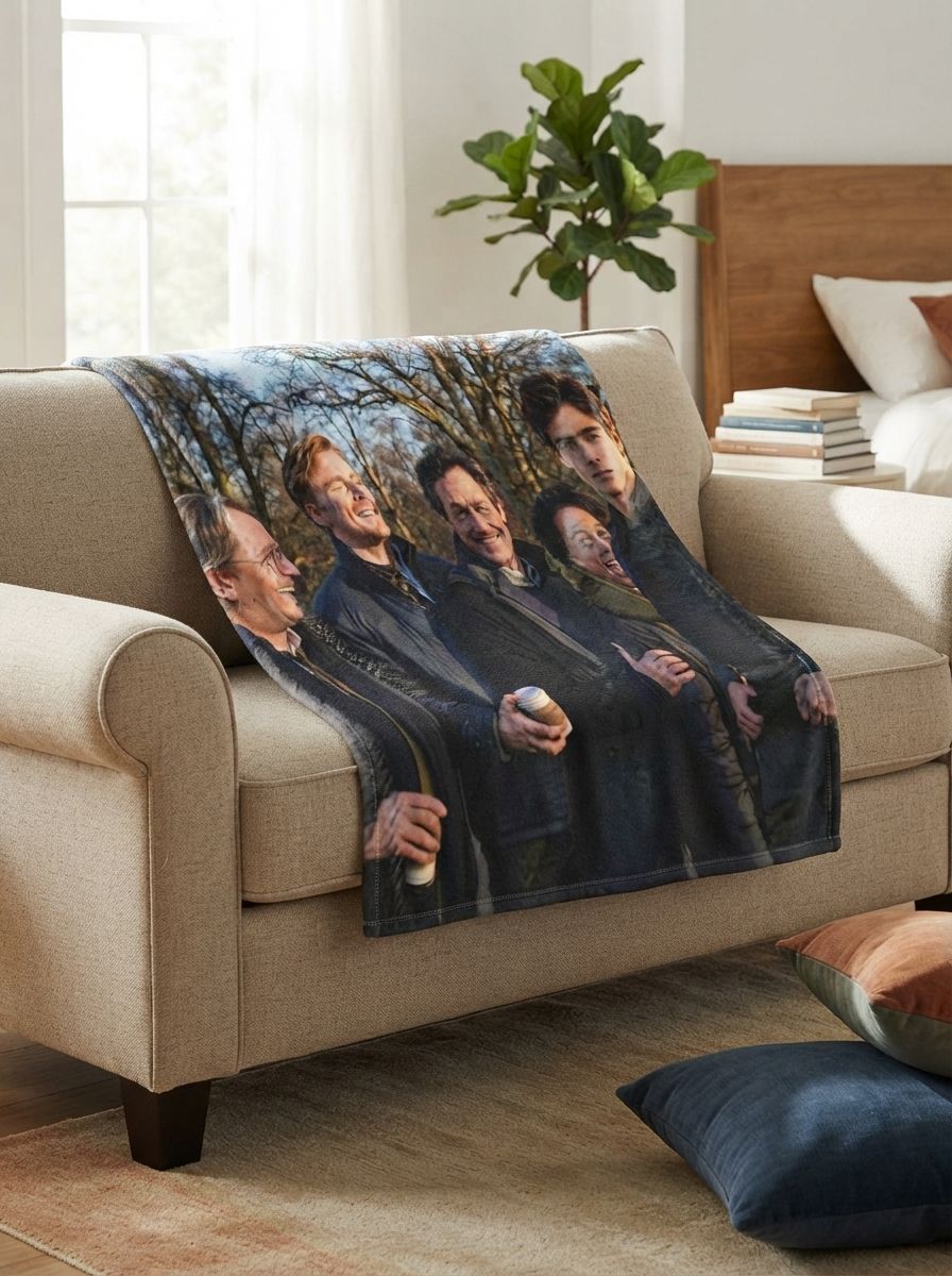 Custom Photo Blanket Personalized Face Picture Flannel Fleece Throw Soft Anti-Pilling Keepsake Gift for Bed and Couch