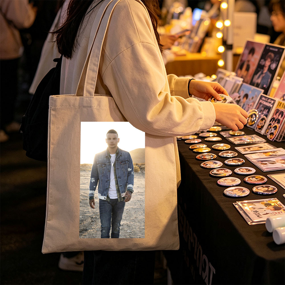 J Balvin in the Desert Wearing a Distressed Denim Jacket and Jeans - Canvas tote bags