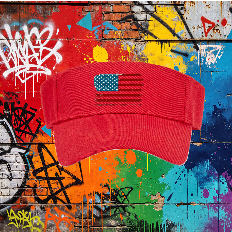Unisex Classic Mesh Cap with Vintage American Flag Print - Lightweight Breathable Sun Hat for Outdoor Activities, Ideal for Men and Women Who Love Patriotic Style and Casual Wear