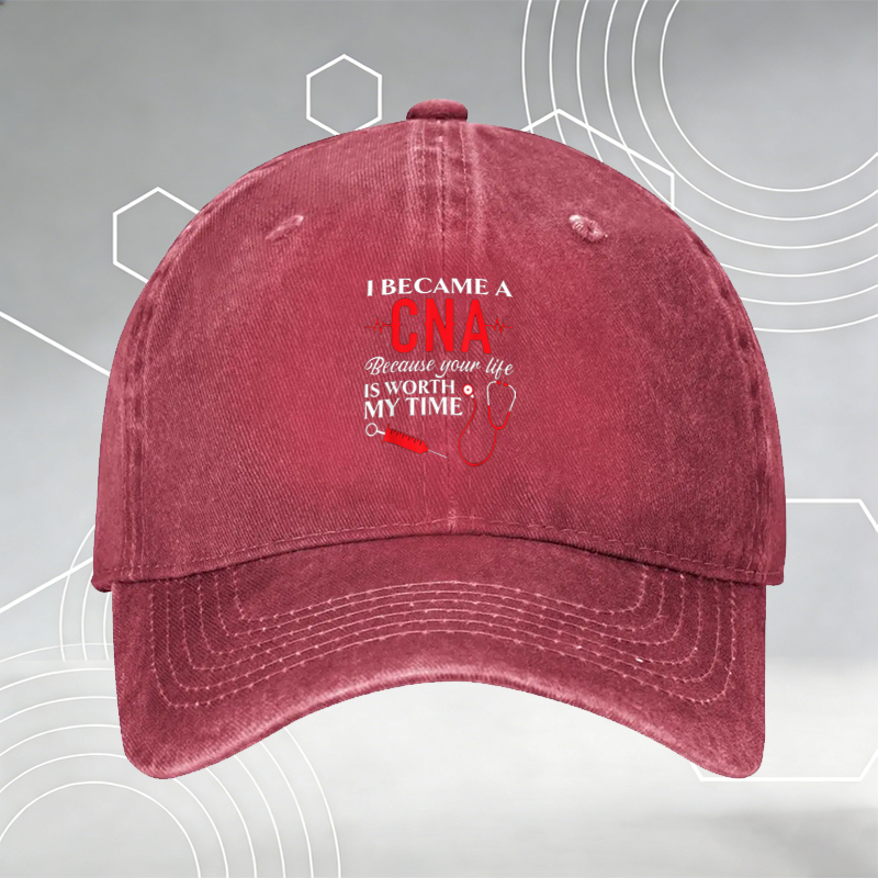 New Baseball Cap with Red Dragon Print and 