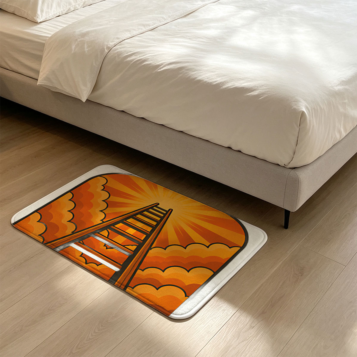 Sky is the Limit: Keep On Pressin' On - Flannel floor mat