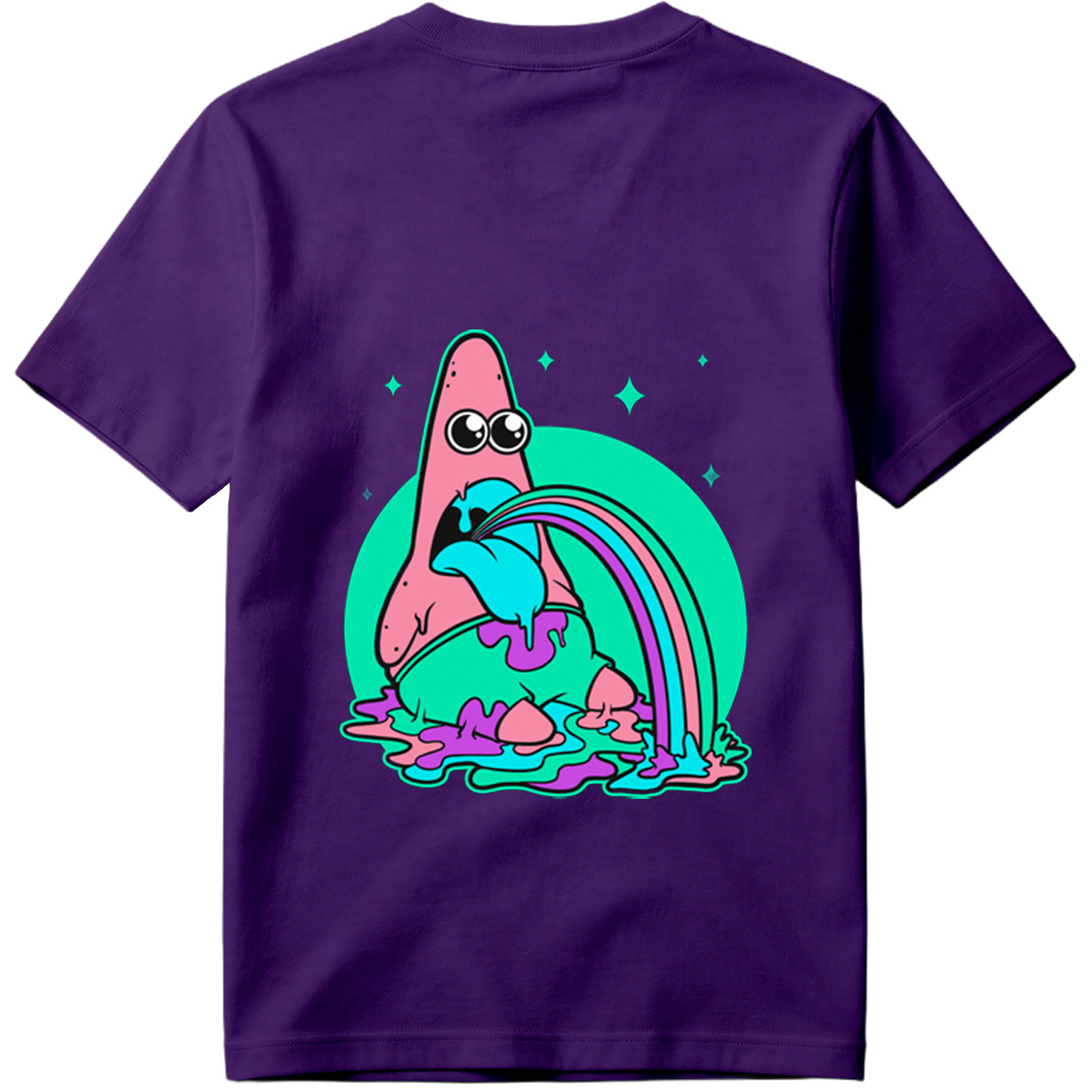 Patrick Star Rainbow Vomit - Tee