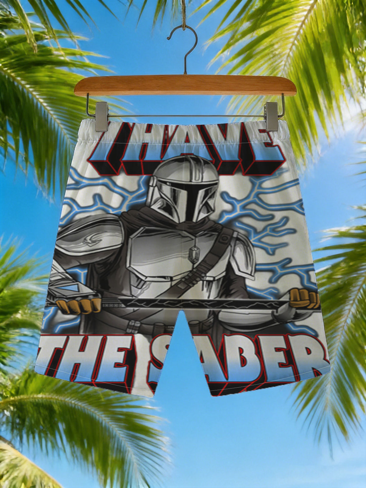 The Mandalorian I Have The Saber -  Beach shorts