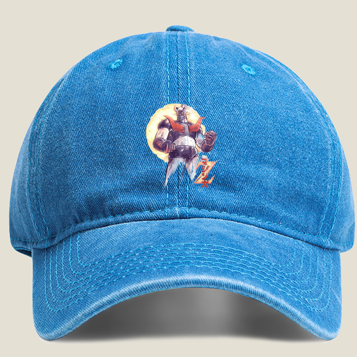 Mazinger Z - Washed Denim - Baseball Cap