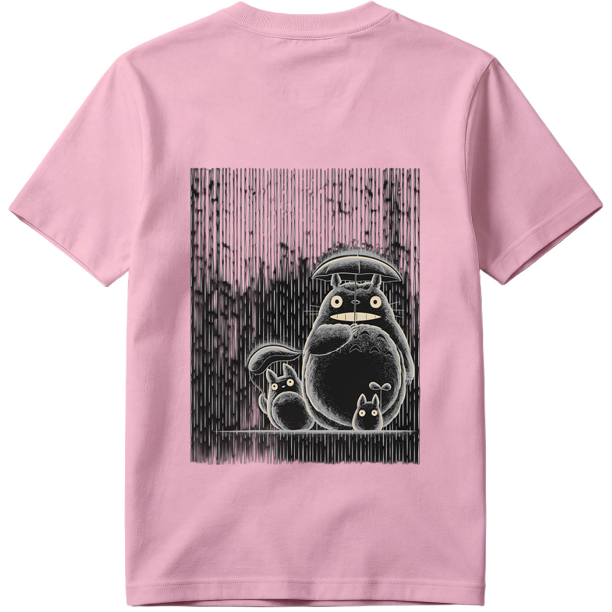 Totoro and Friends in the Rain - Tee